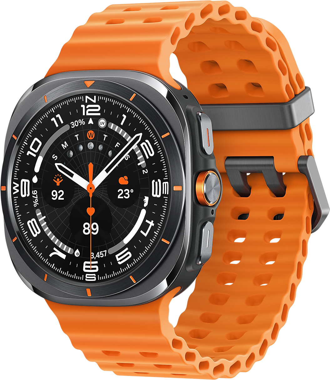 

Samsung Galaxy Watch Ultra 47mm Lte Titanium Grey with Orange Marine Band (SM-L705FDAA)