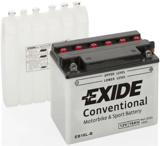 Акція на Мотоциклетный аккумулятор 12В Exide 6АС-19 (EB16L-B) від Stylus