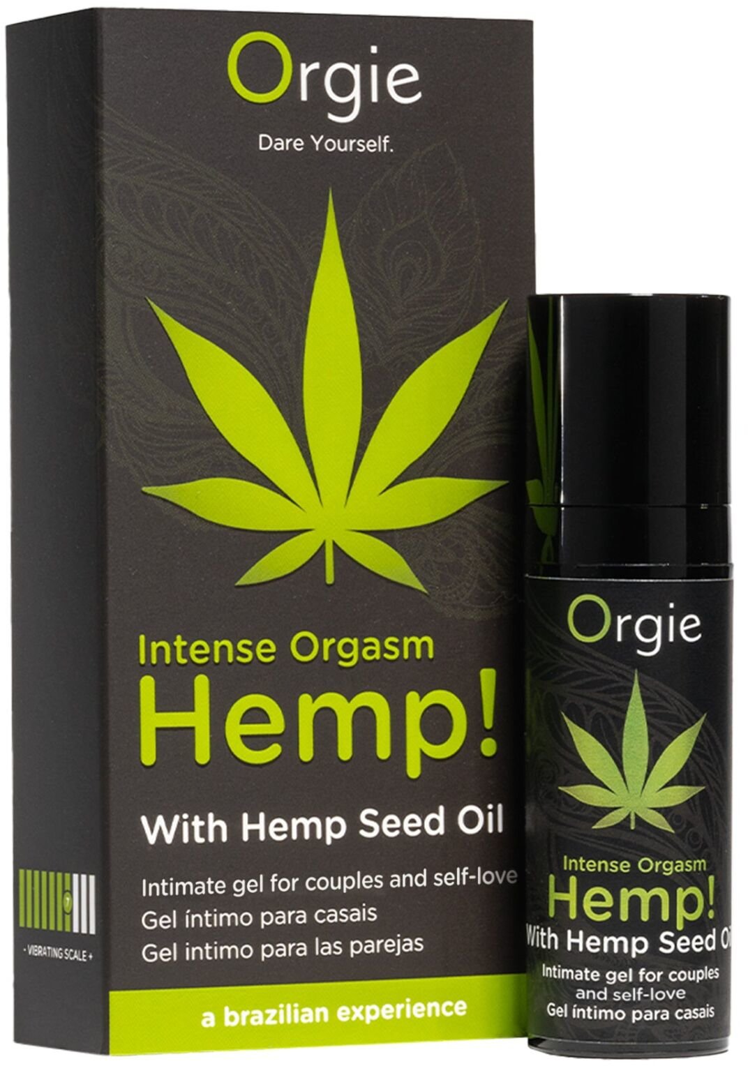 

Возбуждающий гель для пар Orgie Hemp! Intense Orgasm, 15 мл, тепло-холод, эффект сильной вибрации