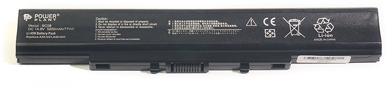 

PowerPlant Asus U31 (A32-U31, ASU31ELH) 14.8V 5200mAh (NB430512)