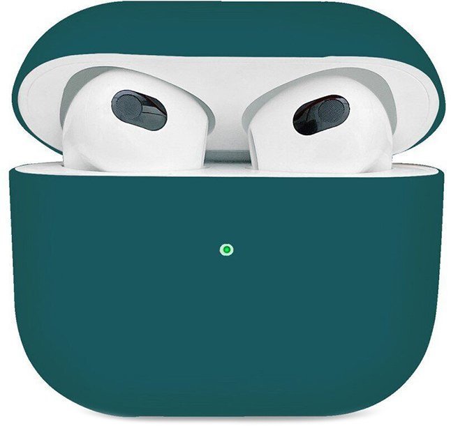 Акція на Чохол для навушників ArmorStandart Ultrathin Silicon Pacific Green (ARM60303) для Apple AirPods 3 від Y.UA