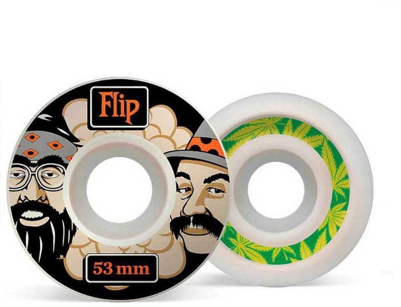 

Колеса Flip (FLWH0020A007) Cutback Cheech & Chong 53mm 99a Flip Wheels Pack 2023 (8433975139604)