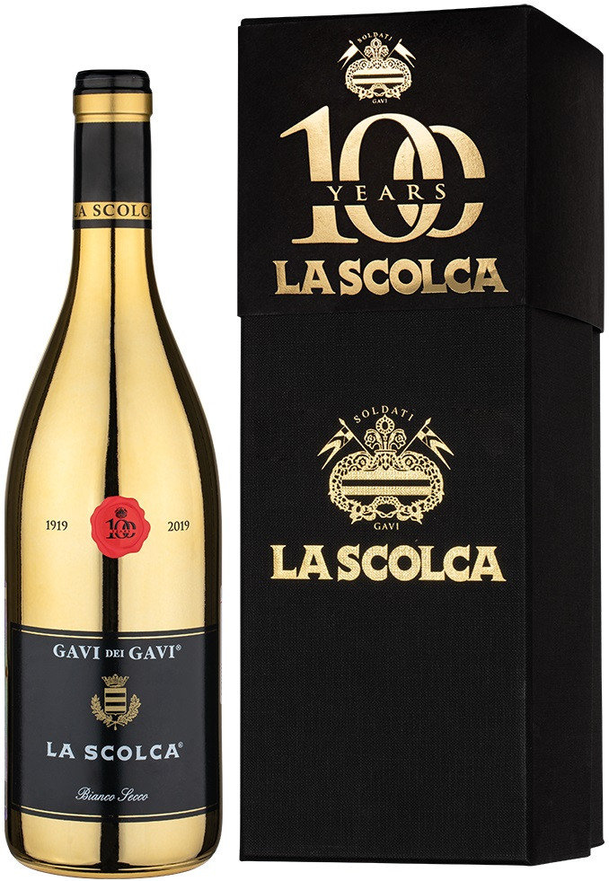 

Вино La Scolca Gavi dei Gavi Etichetta Nera Golden, сухе біле, 0.75л, gift box (BW46407)