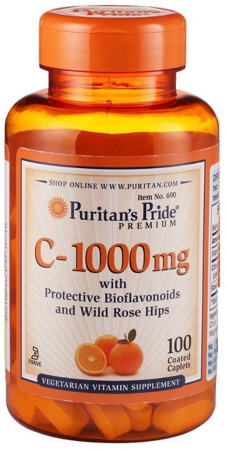 

Puritan's Pride Vitamin C-1000 mg with Bioflavonoids & Rose Hips 100 caps