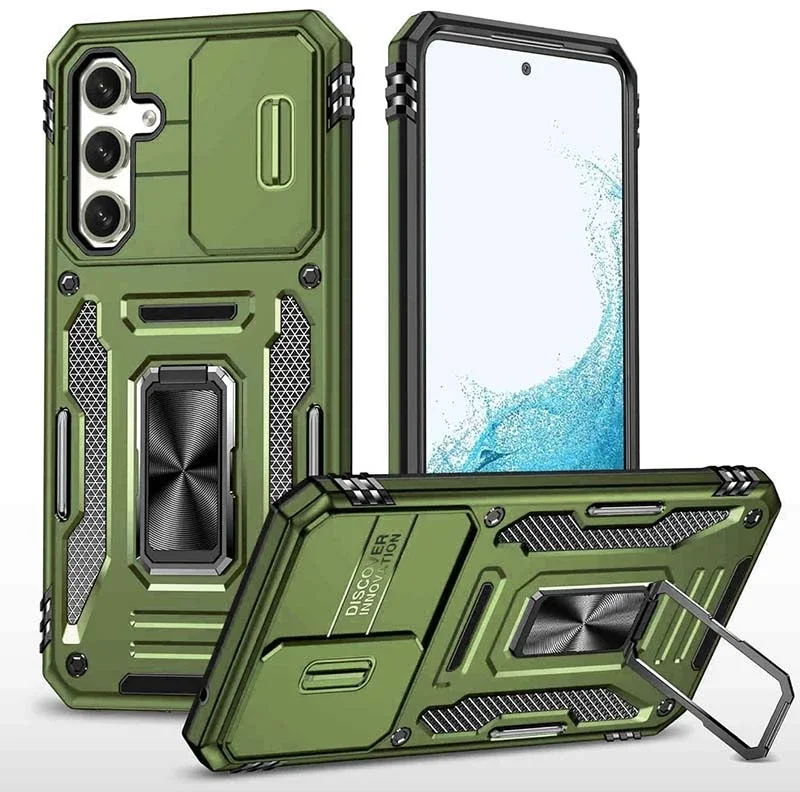 

Mobile Case Camshield Army Ring Army Green для Samsung S721 Galaxy S24 Fe