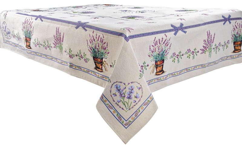 Акція на Скатерть гобелен Lefard Home Textile Lilac 140x240 см (716-081) від Stylus