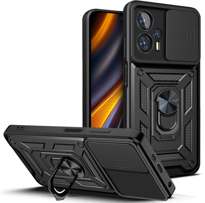 

Mobile Case Camshield Serge Ring Black для Xiaomi Poco X4 Gt