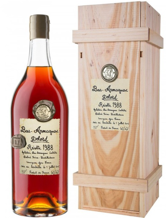 

Арманіяк Delord Bas-Armagnac 1988 gift box 40% 0.7 л (WHS3324113719886)