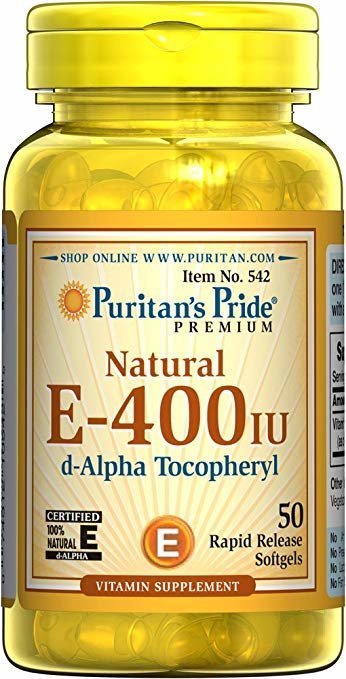 

Puritan's Pride Vitamin E-400 iu 100% Natural-50 Softgels