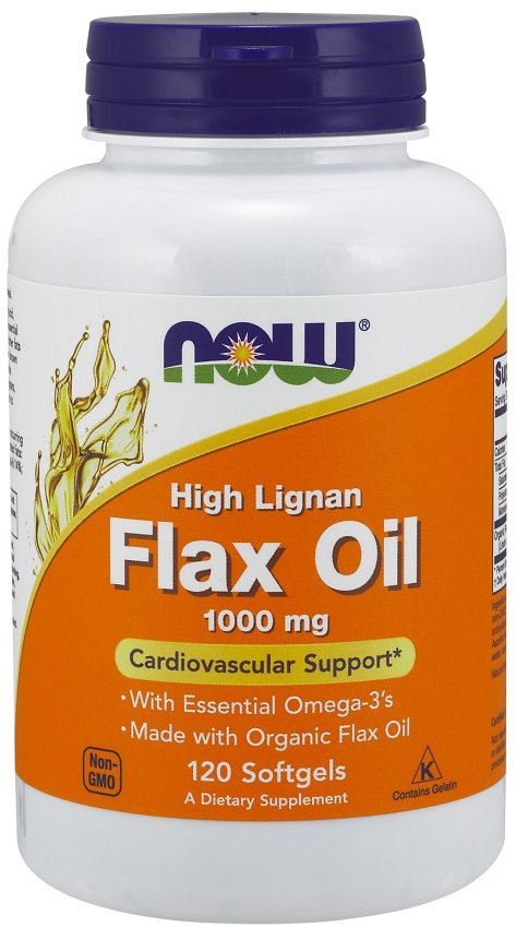 

Now Foods HI-LIGNAN Flax Oil Organic 120 Sgels Льняна олія