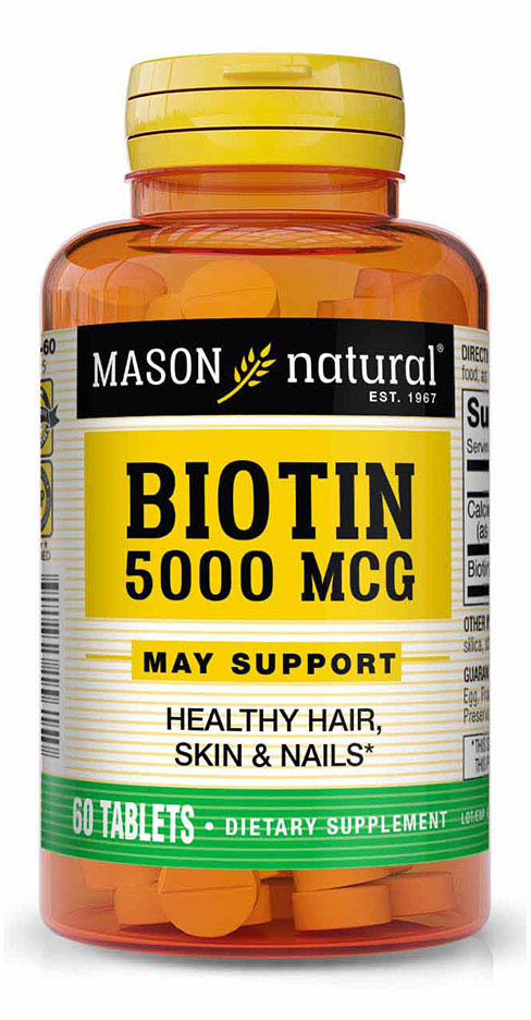 

Mason Natural Biotin 5000 mcg Біотин 60 таблеток