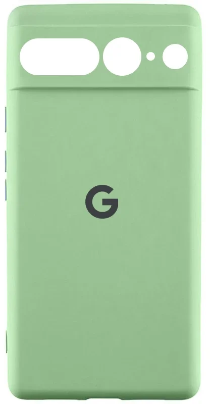 

Lakshmi Premium Silicone Case with Logo Full Camera Mint for Google Pixel 7 Pro