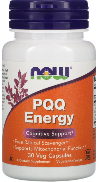 

Now Foods Pqq Energy Витамин В14 пирролохинолинхинон для энергии 30 вегетарианских капсул