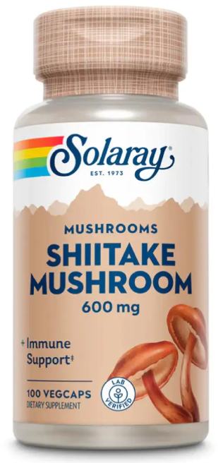 Акція на Solaray Shiitake Mushroom Грибы шиитаке 600 мг 100 капсул від Stylus