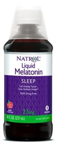 

Natrol Melatonin 2.5 mg Мелатонін зі смаком лісової ягоди 237 мл