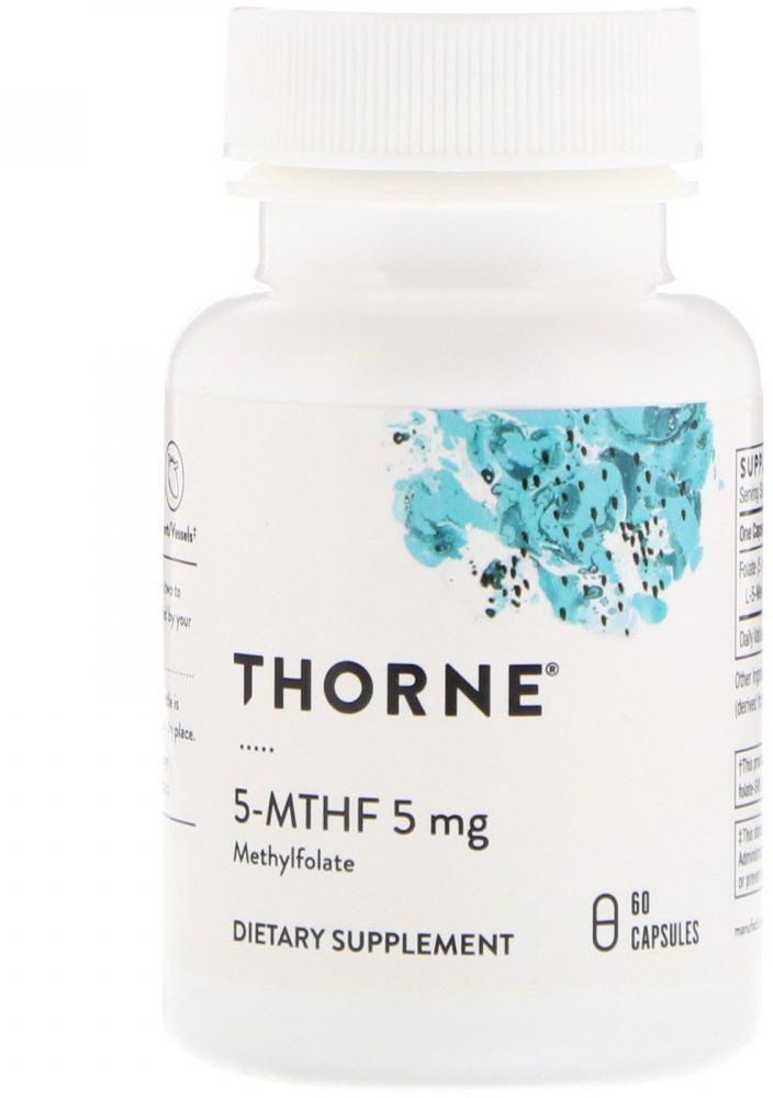 

Thorne Research 5-MTHF 5 mg 60 Caps Метілфолат