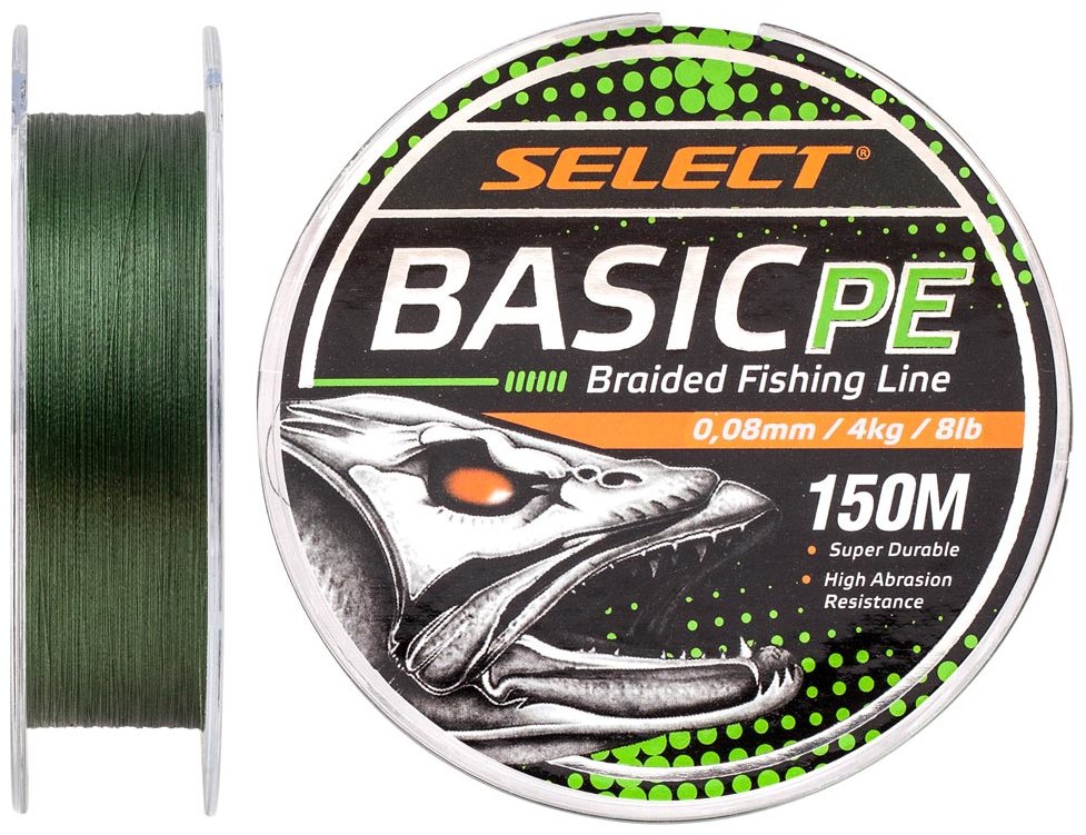 

Шнур Select Basic Pe 150m (темн-зел.) 0.08mm 8LB/4kg (1870.18.20)