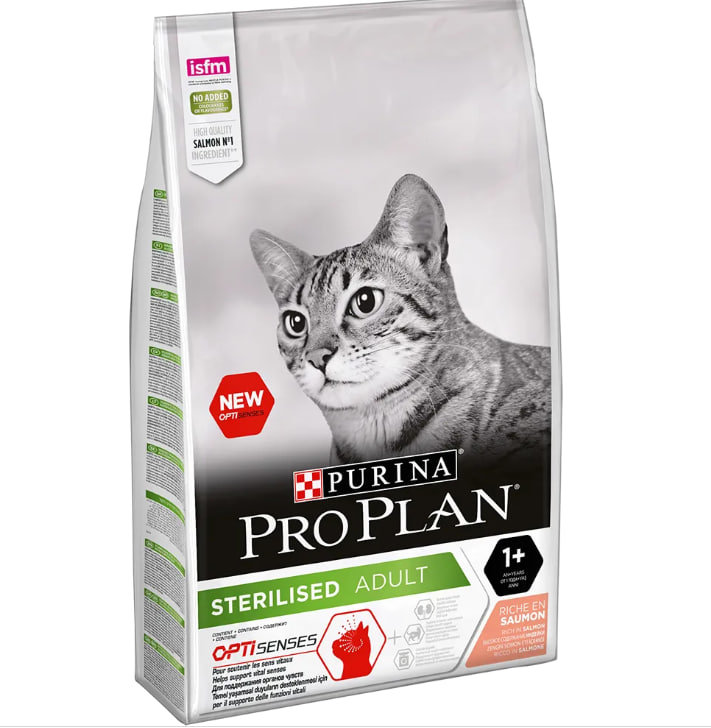 

Сухой корм для котов Purina ProPlan Sterilised Senses Для стерилизованных с лососем 10 кг (12434318)