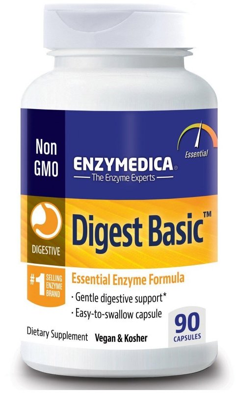 Акція на Enzymedica, Digest Basic, Essential Enzyme Formula, 90 Capsules (ENZ-29010) від Stylus