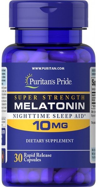 

Puritan's Pride Melatonin 10 mg Мелатонин 30 капсул