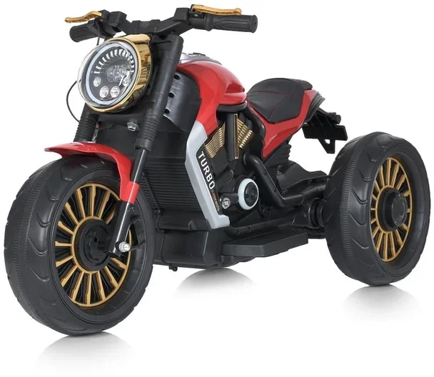 Акція на Детский электромотоцикл 3 колесный Bambi Racer красный (M 5048EL-3) від Stylus