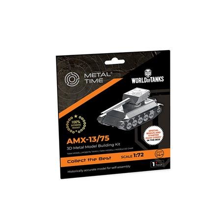 Акція на Коллекционная модель-конструктор Metal Time AMX-13/75 танк World of Tanks (MT068) від Stylus