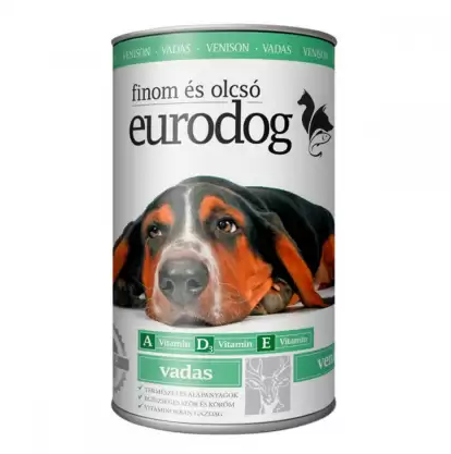 

Влажный корм EuroDog с олениной, кусочки в подливе для собак 415 г (5999886848064)