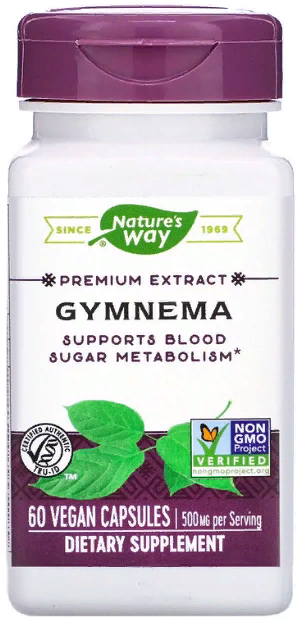 Акція на Nature's Way, Gymnema, Standardized, 60 Veg. Capsules (NWY-63700) від Stylus