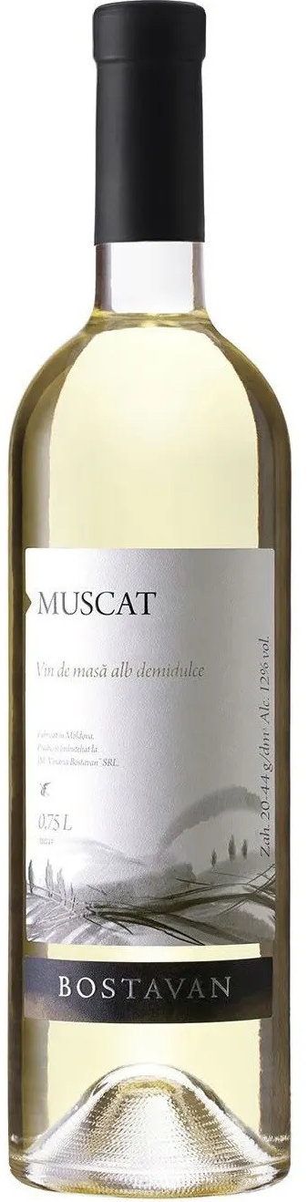 

Вино Bostavan Мускат, біле напівсолодке, 0.75л 12% (DDSAU8P004)