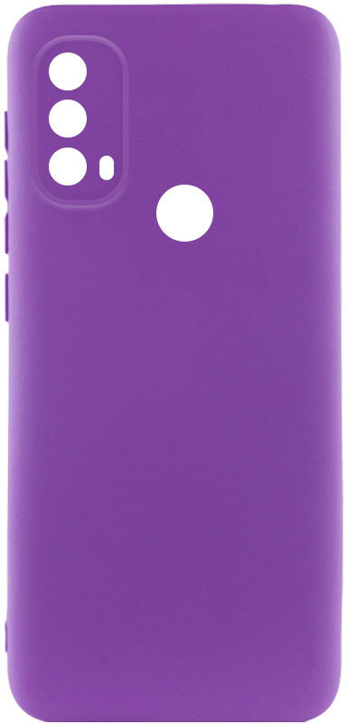 

Lakshmi Case Silicone Cover Full Camera Purple для Motorola Moto E40