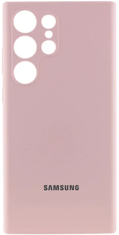 

Lakshmi Premium Silicone Case with Logo Full Camera Pink Sand for Samsung S938 Galaxy S25 Ultra