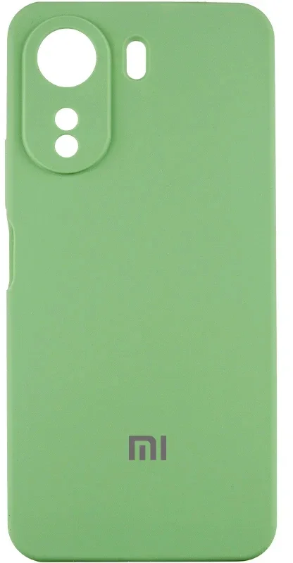 

Lakshmi Premium Silicone Case with Logo Full Camera Mint for Xiaomi Redmi 13C / Poco C65