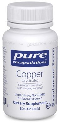 

Pure Encapsulations Copper (glycinate) 2 mg 60 caps Мідь гліцинат