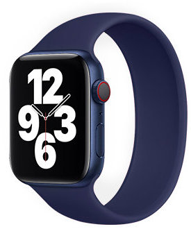 

COTEetCI W58 Liquid Silicone Band Midnight Blue Size 135mm (WH5300-MB-135) for Apple Watch 38/40/41mm