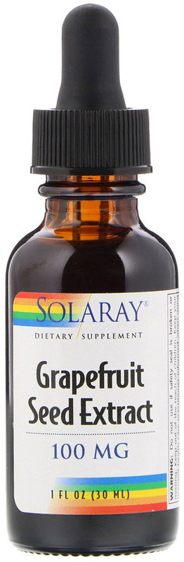 Акція на Solaray Grapefruit Seed Extract, 100 mg, 1 fl oz (30 ml) (SOR-11607) від Stylus