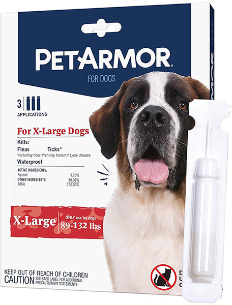 Акція на Капли от блох, клещей, вшей для собак PetArmor X-Large от 40-60 кг 3х4.02 мл (58437). Цена за 1 пипетку. Продажа упаковкой/3 пипетки. від Stylus