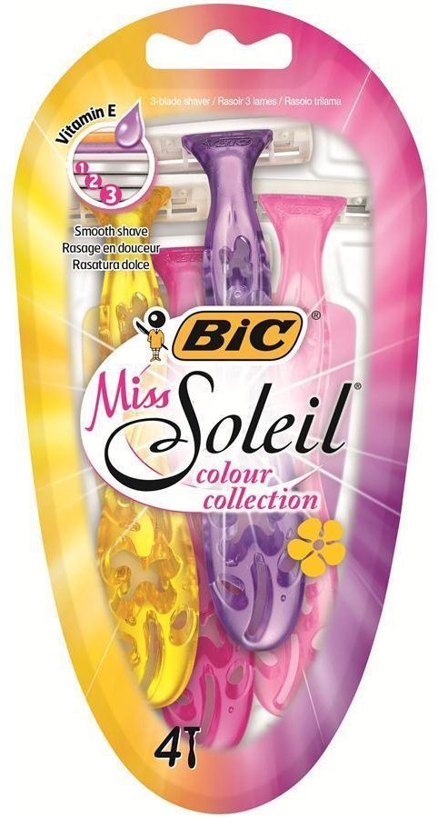 

Bic Miss Soleil colour collection Станки для бритья без сменных катриджей 4 шт.