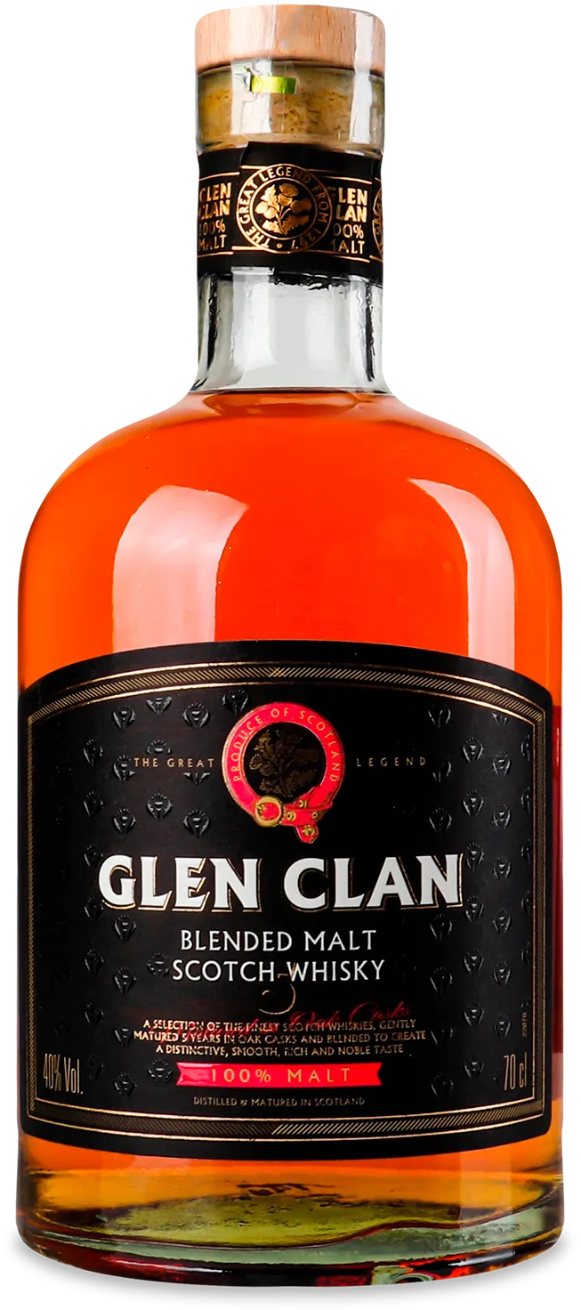 

Віскі Glen Clan 100% malt, 40% 0.7л (AS8000020017099)