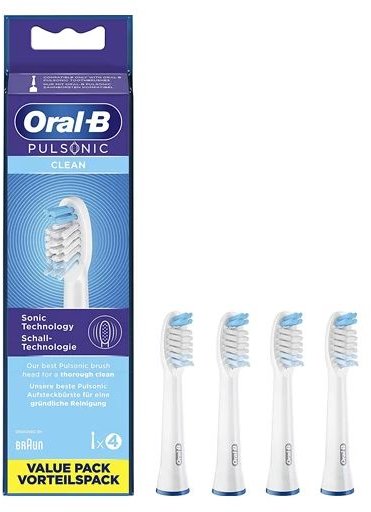Акція на Насадка для зубной щетки Braun Oral-B Pulsonic Clean SR32C (4) від Stylus