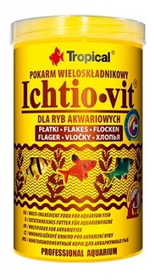 

Сухий корм для акваріумних риб Tropical Ichtio-vit 500 мл/100 г у пластівцях (5900469770054)