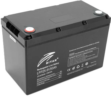 

Акумуляторна батарея Ritar Lfp 25.6V 50Ah 50А LiFePo4