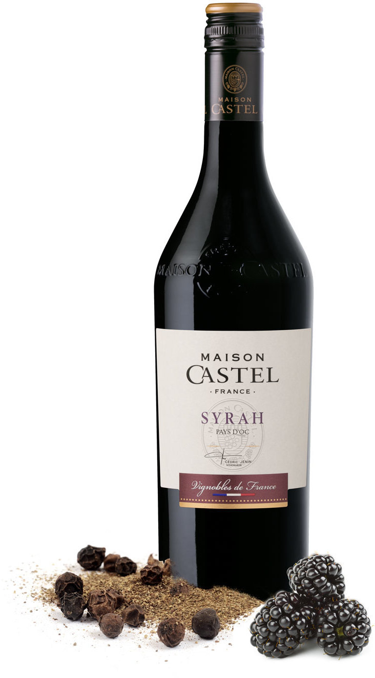Акція на Вино Maison Castel "Syrah" (полусухое, красное) 0.75л (BDA1VN-VCS075-011) від Stylus