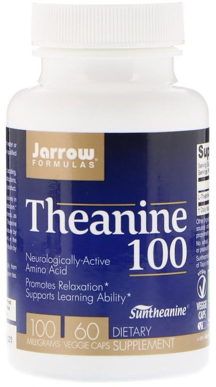 Акція на Jarrow Formulas Theanine 100 100 mg 60 Veggie Caps Теанин від Stylus