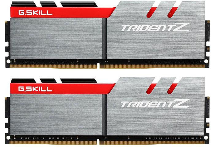 

G.Skill 32 Gb (2x16GB) DDR4 3600 MHz Trident Z Silver/Red (F4-3600C17D-32GTZ)