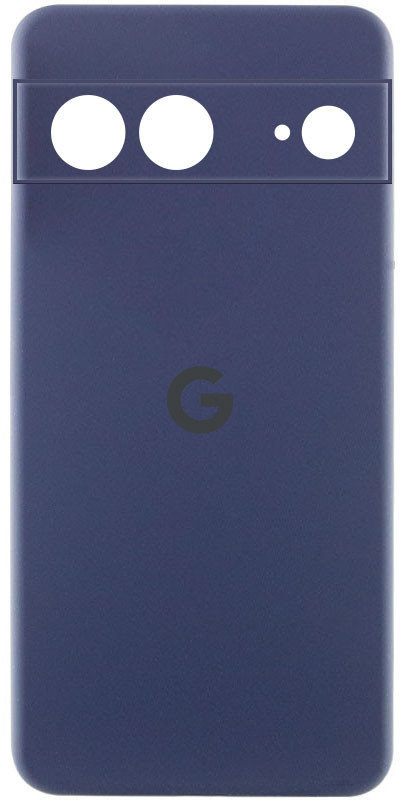 

Lakshmi Premium Silicone Case with Logo Full Camera Midnight Blue for Google Pixel 7a