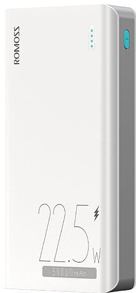 Акція на Romoss Power Bank 30000mAh Sense8F White (PHP30-711-1133H) від Stylus