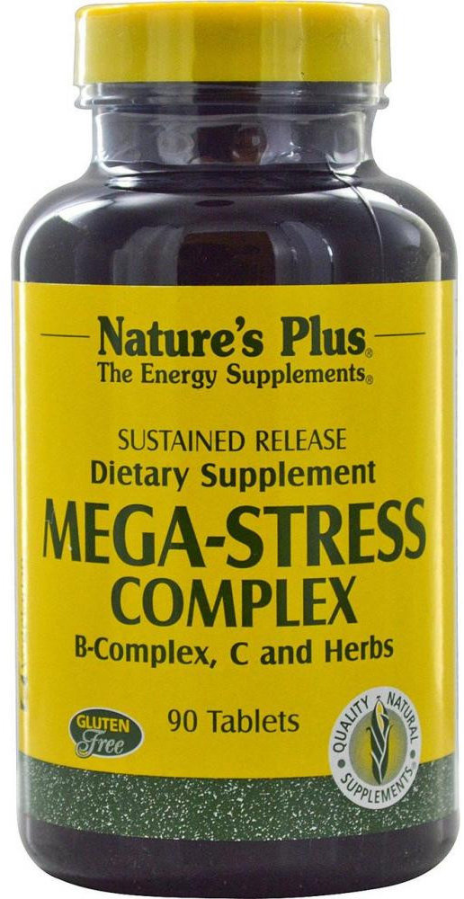 Акція на Nature's Plus Mega-Stress Complex 90 Tabs Мега-стресс комплекс від Stylus
