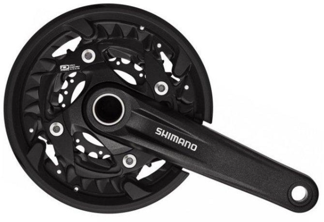 

Шатуны Shimano FC-MT500-3, 175мм, 40X30X22, 10-шв, интегрированная ось, защита звезд, без каретки (EFCMT500EX002X)