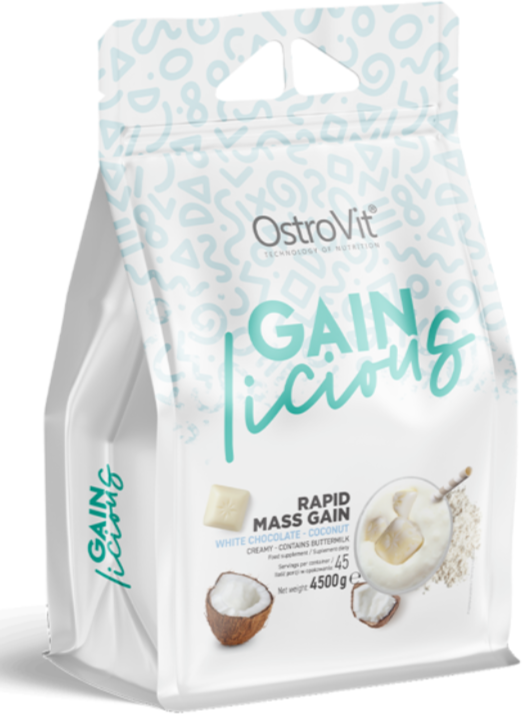 

OstroVit Delicious Gainer 4500 g / 45 servings / white chocolate - coconut