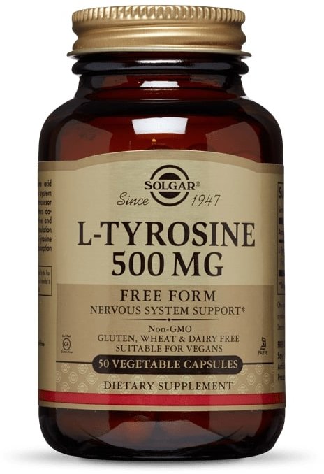 Акція на Solgar L-Tyrosine 500 mg 100 Veggie Caps від Stylus